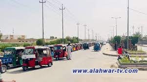 مرور ذي قار تباشر بفحص الدراجات النارية في قضاء الدواية